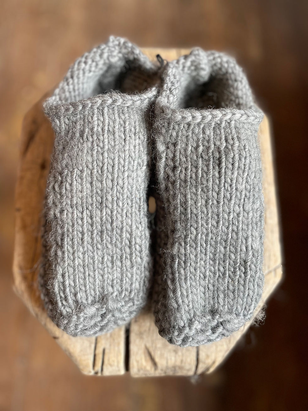 Thumbnail: Hand Knit Slippers