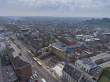 Chantier boulevard Melot à Namur -> cela avance !