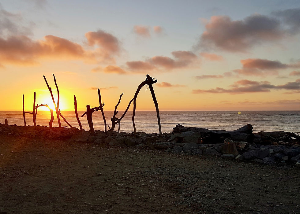 Romantic sunset at Hokitika