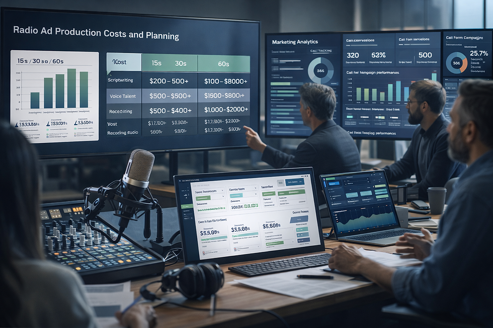Understanding the Cost Breakdown of Radio Ad Production: Scripts, Voice Talent and Studios