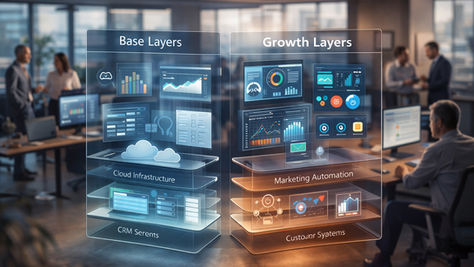 Base Layers vs Growth Layers: Choosing the Right Software at Each Stage