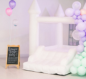 Bounce House at Birthday Party at Beyond the Barre