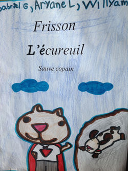 Frisson l'écureuil sauve Copain