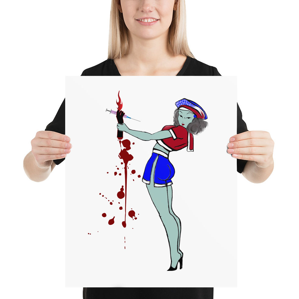 Thumbnail: Patriot Babe - Photo Paper Poster