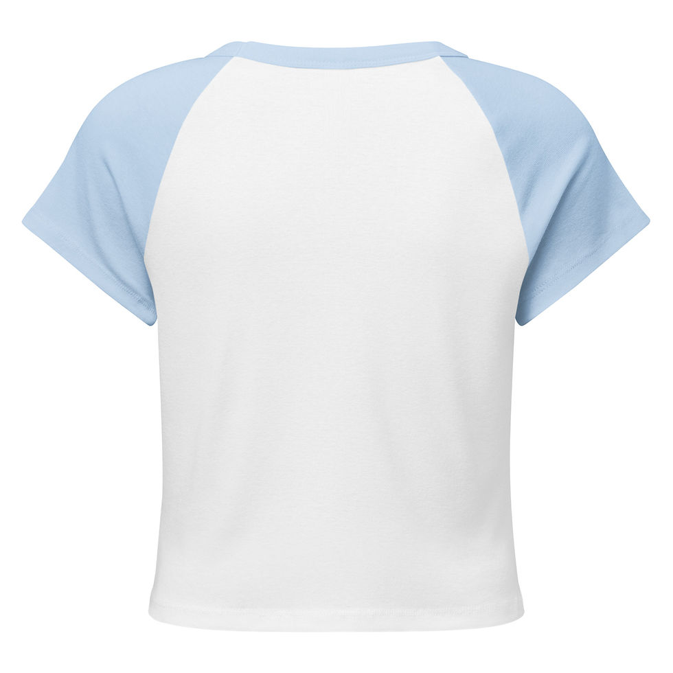 Thumbnail: Vanilla & Chocolate Wine & Dine Women’s micro rib raglan baby tee