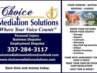Mediation for Renters, Lessees, Buyers & Home Owners