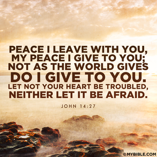 Peace I leave with you!