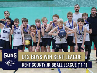 U12 BOYS WIN KENT LEAGUE