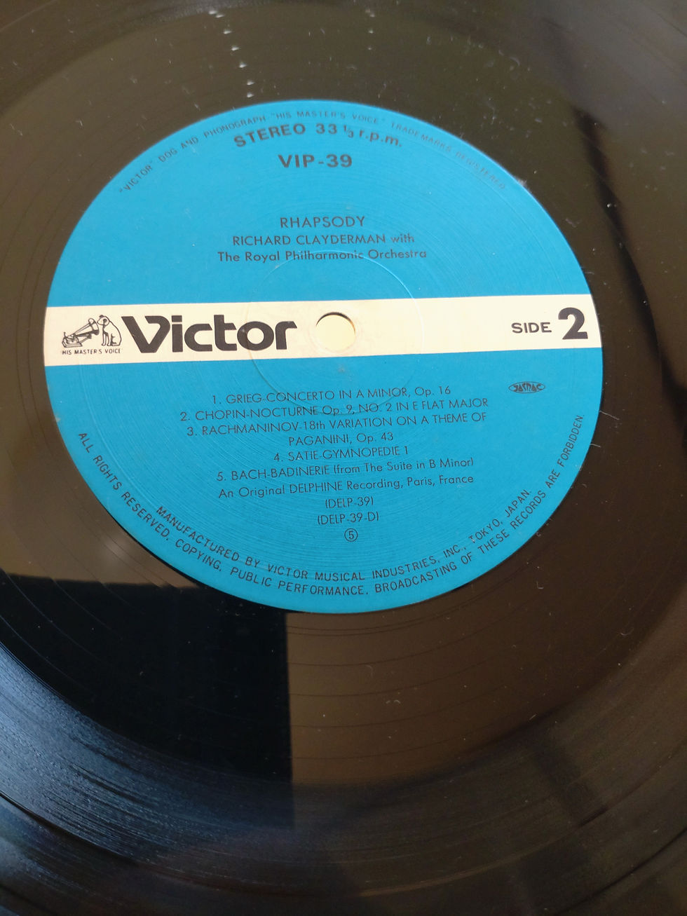 Thumbnail: Richard Clayderman With The Royal Philharmonic Orchestra Rhapsody 1986 (2LP)
