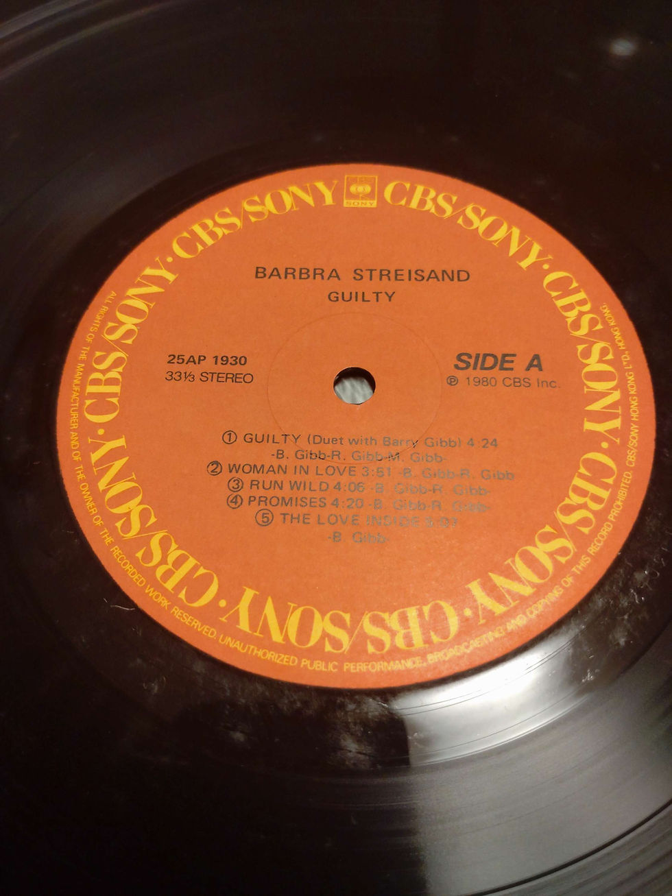 Thumbnail: Barbra Streisand Guilty 1980 (LP)