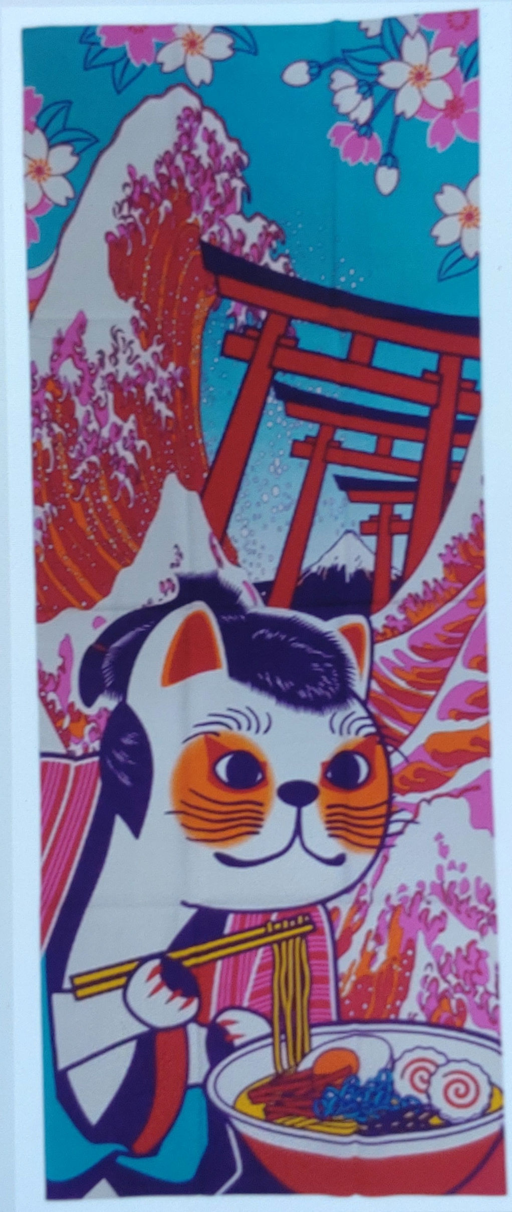招財貓 - 日本流行文化百景- 寫樂 - 日本手拭巾
