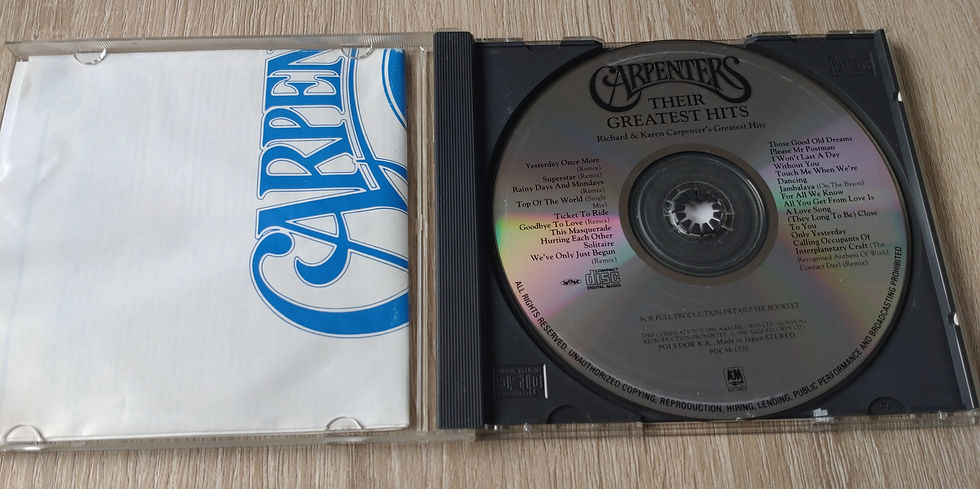 Thumbnail: Carpenters Their Greatest Hits 20 Tracks 1990 (CD)
