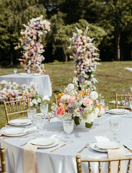 Love in bloom — an elegant garden wedding designed with natural florals, soft textures, and heartfelt details.