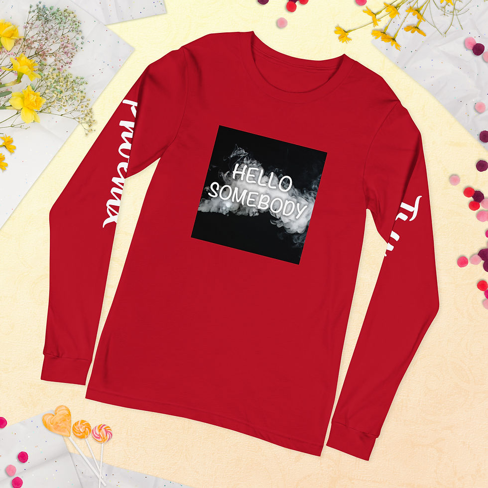 Thumbnail: Hello Somebody Long Sleeve Tee