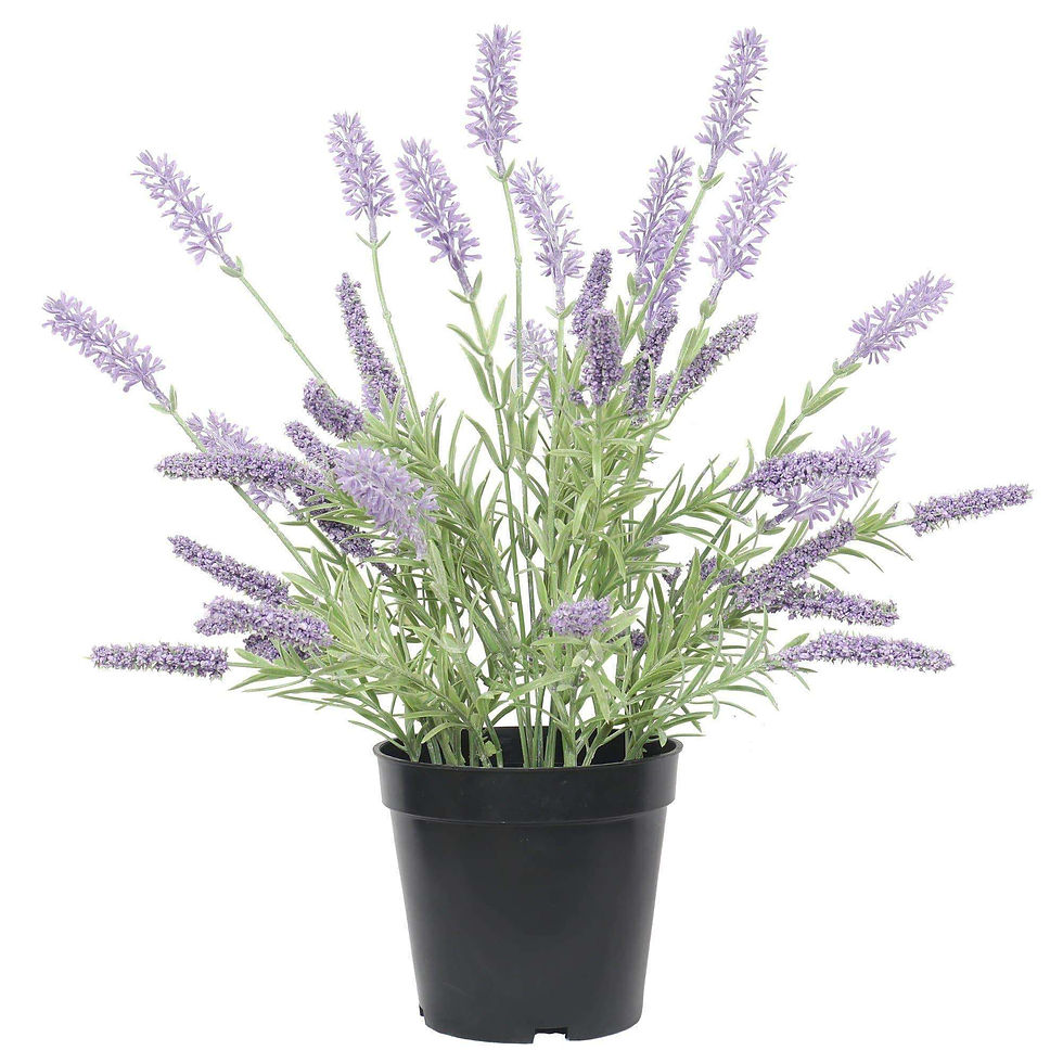 40cm Artificial Lavender Plant in Pot | Realistic Faux Flower Decor