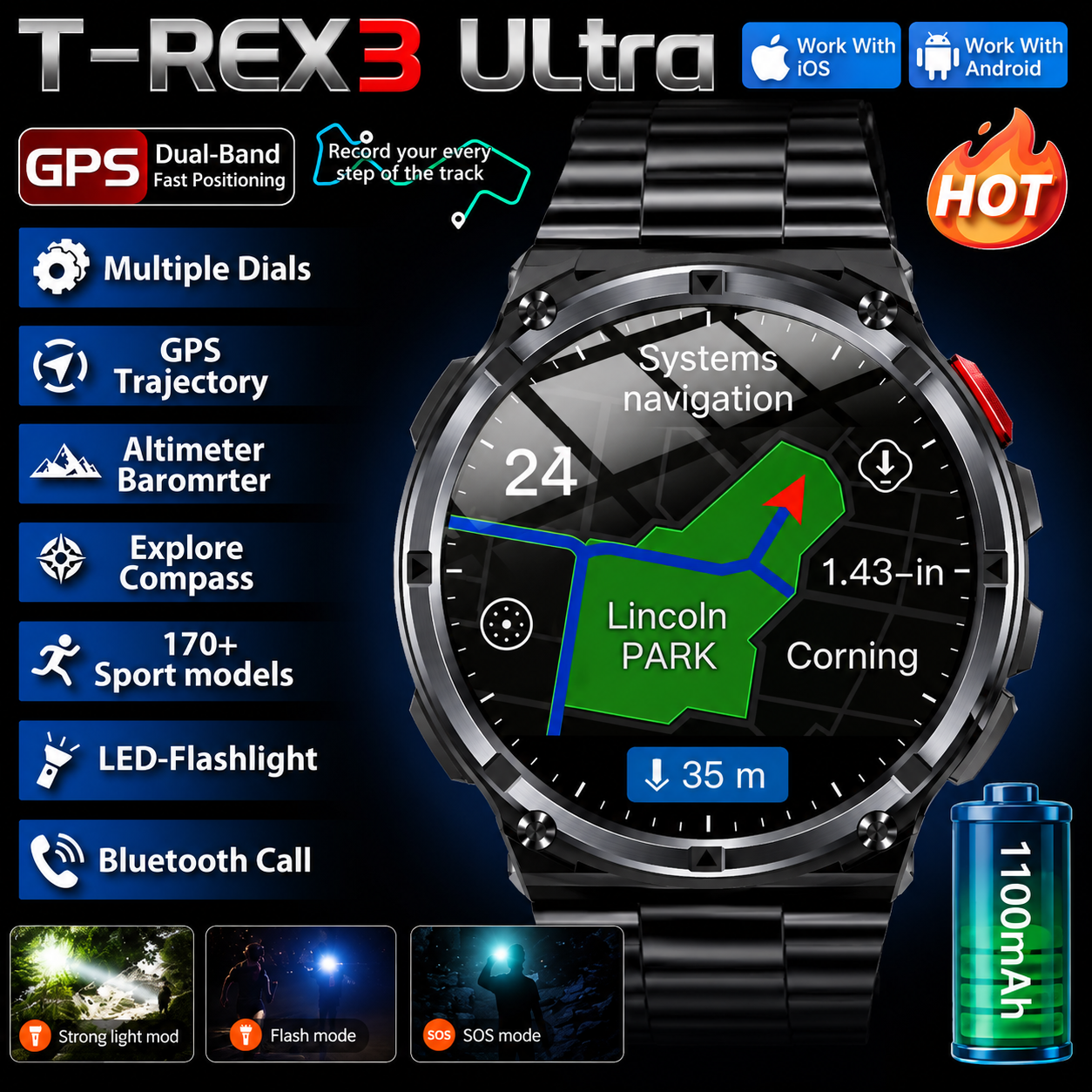 Smartwatch T-Rex3 Pro
