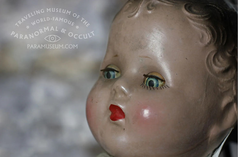 curiosity crime and cocktail time, haunted dolls, ruby haunted doll