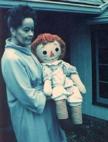 curiosity crime and cocktail time, haunted dolls, annabelle, haunted annabelle doll, lorraine warren