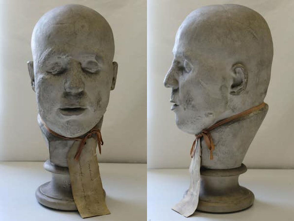 curiosity crime and cocktail time, death masks, Carl Gottlob Irmscher