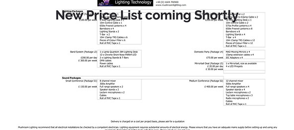 MLT Rental Price List Current Portrait