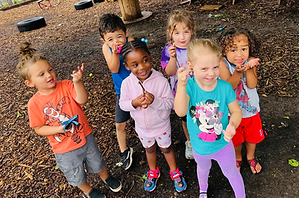 Group of children playing on playground