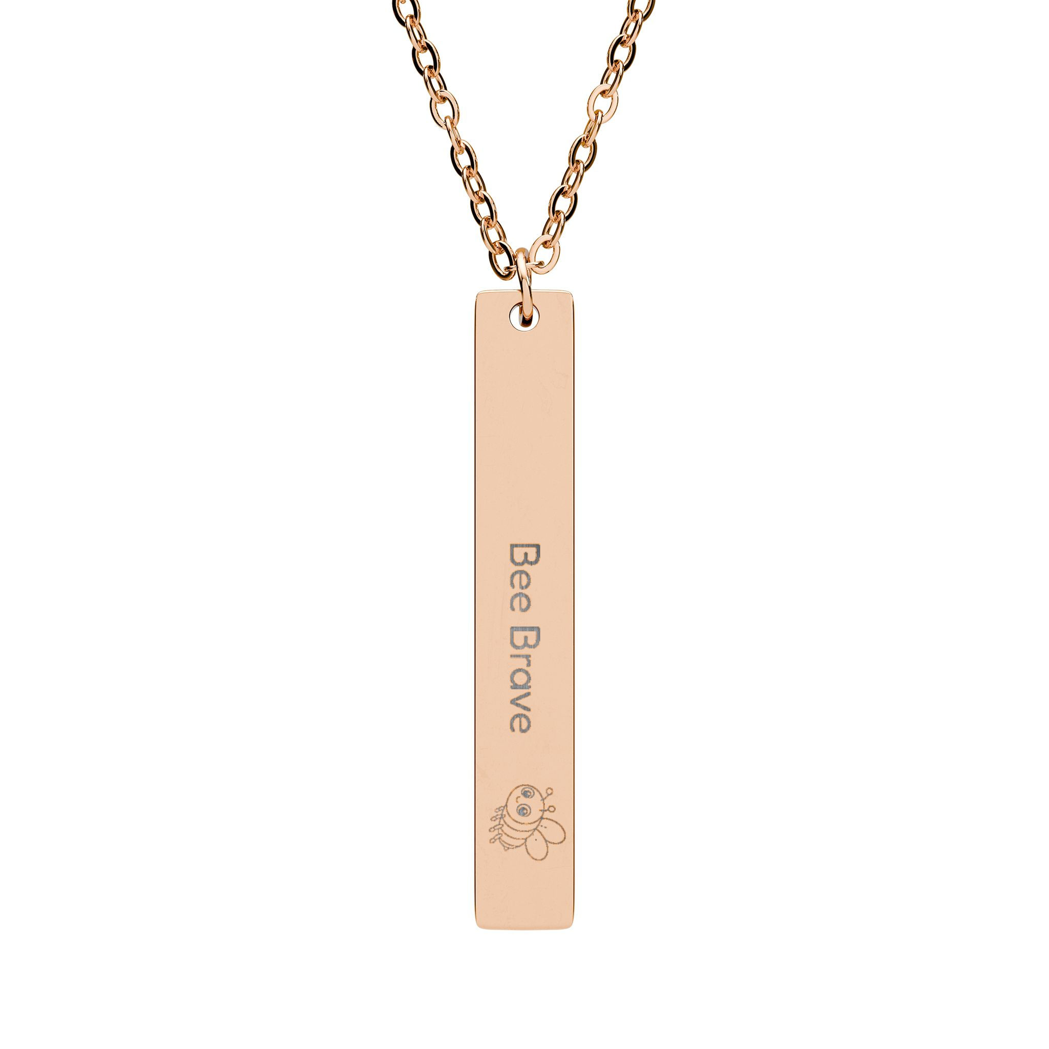 Bee Brave & Bee-side You — Parent & Child Necklace Set