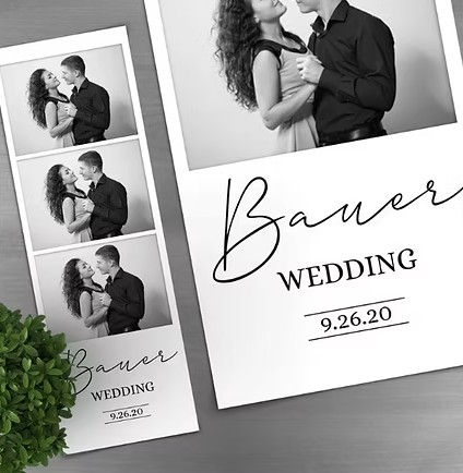 elegant photo booth ideas minimal luxury wedding template design