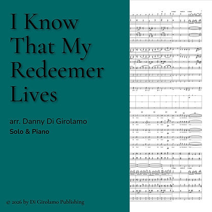 I Know that My Redeemer Lives Solo and Piano