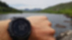 Mountains, lake, time, watch