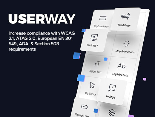 UserWay Accessibility banner