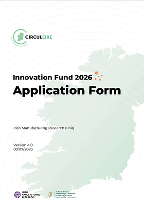  CIRCULÉIRE Innovation Fund Application Form Cover
