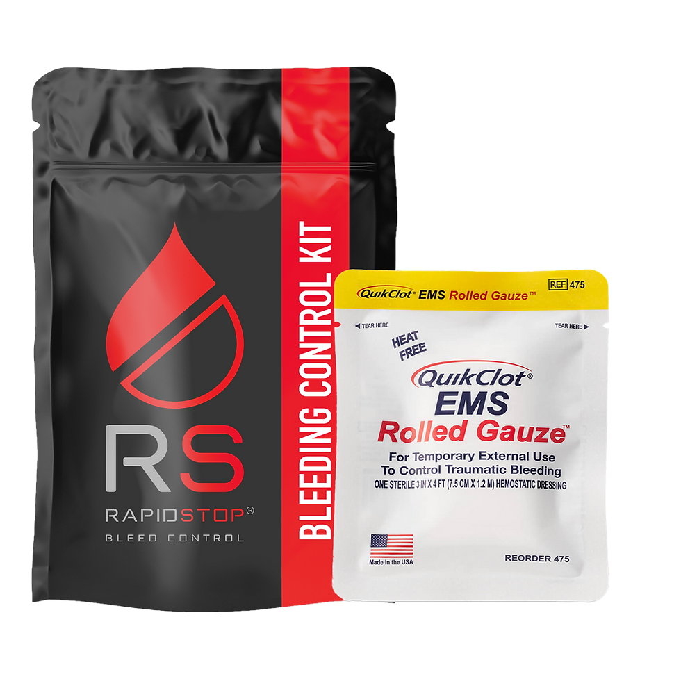 RapidStop Bleeding Control Kit – Plastic Pouch – Medium