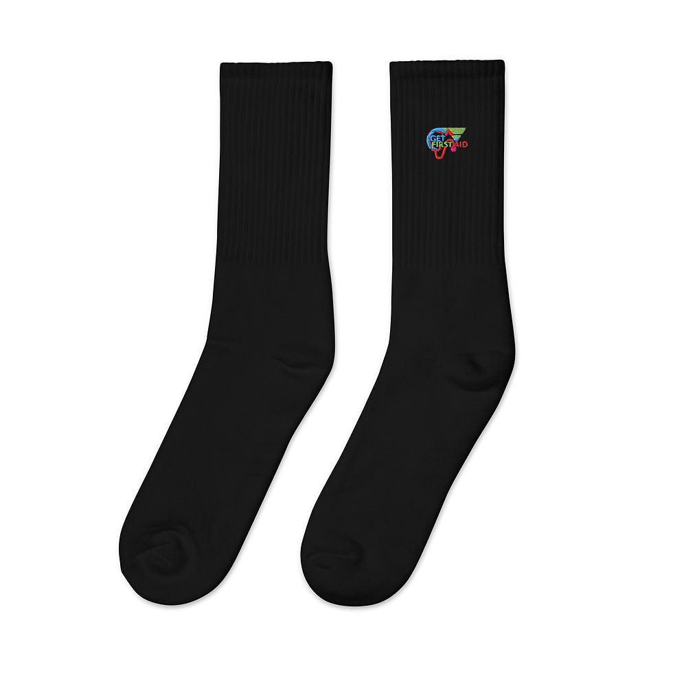 GFA Embroidered socks