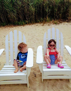 Relaxing on Our Beach