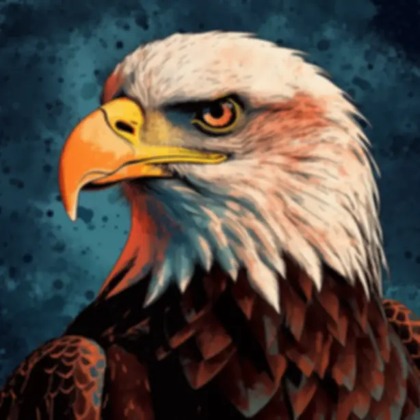 Bald Eagle Head Painting