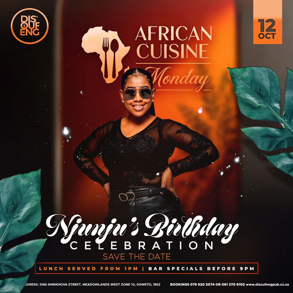 AFRICAN CUISINE MONDAY