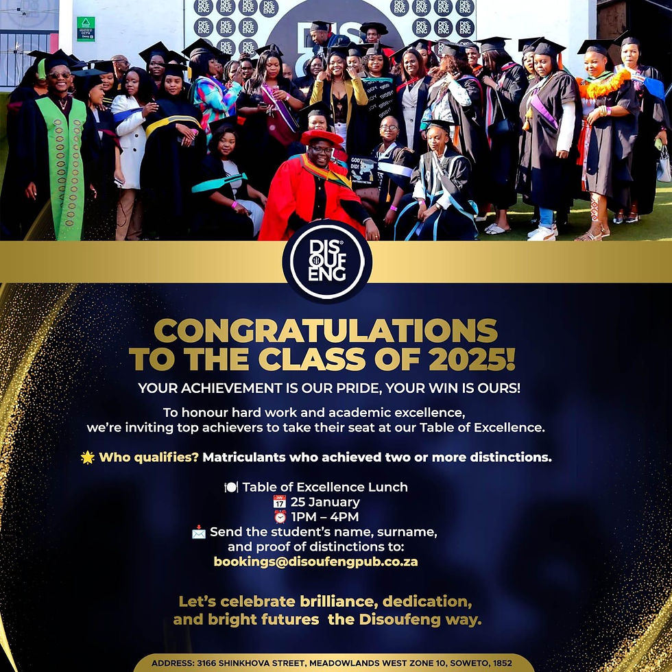 TABLE OF EXCELLENCE LUCH CLASS OF 2025