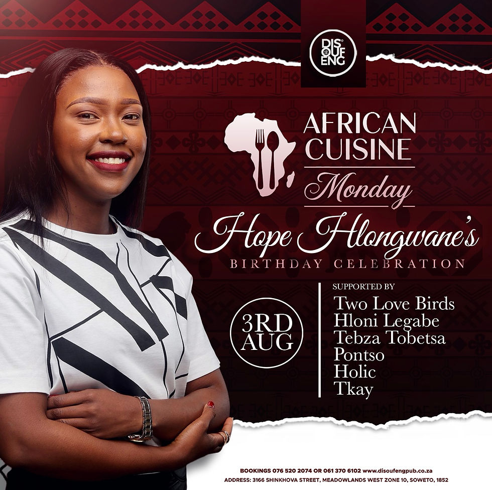 AFRICAN CUISINE MONDAY