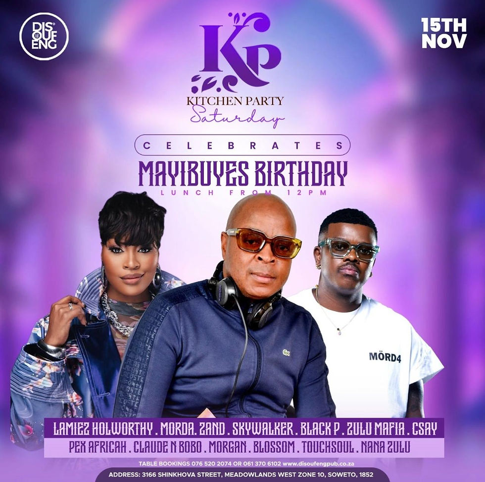 KITCHEN PARTY SATURDAY