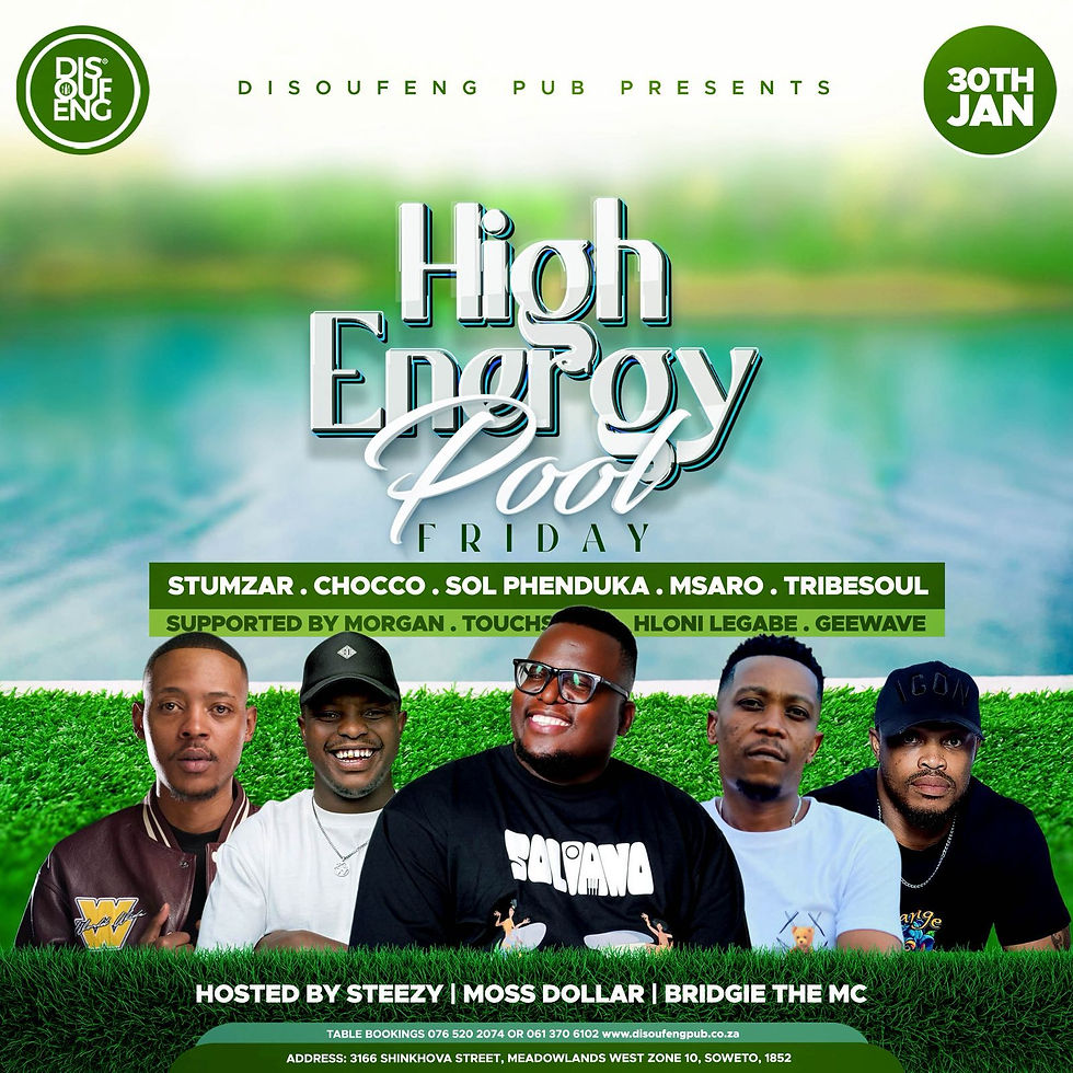 HIGH ENERGY POOL FRIDAY