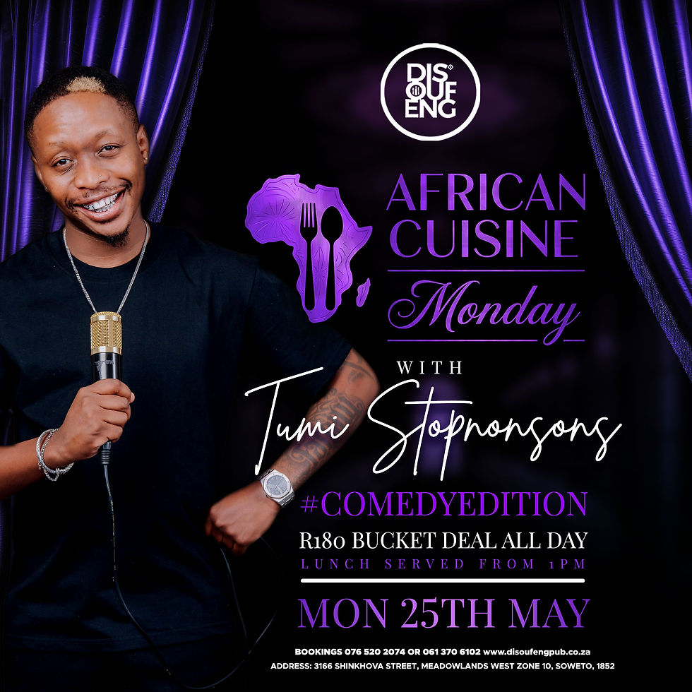 AFRICAN CUSINE MONDAY