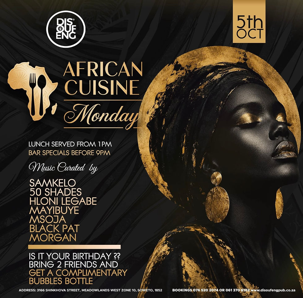 AFRICAN CUISINE MONDAY