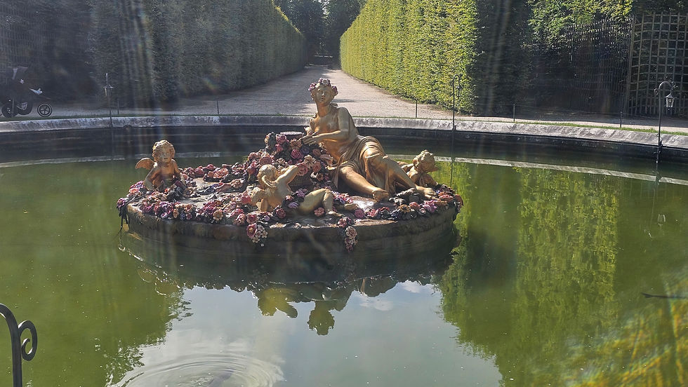 One of the fountains representing one of the four seasons. This one represents spring.