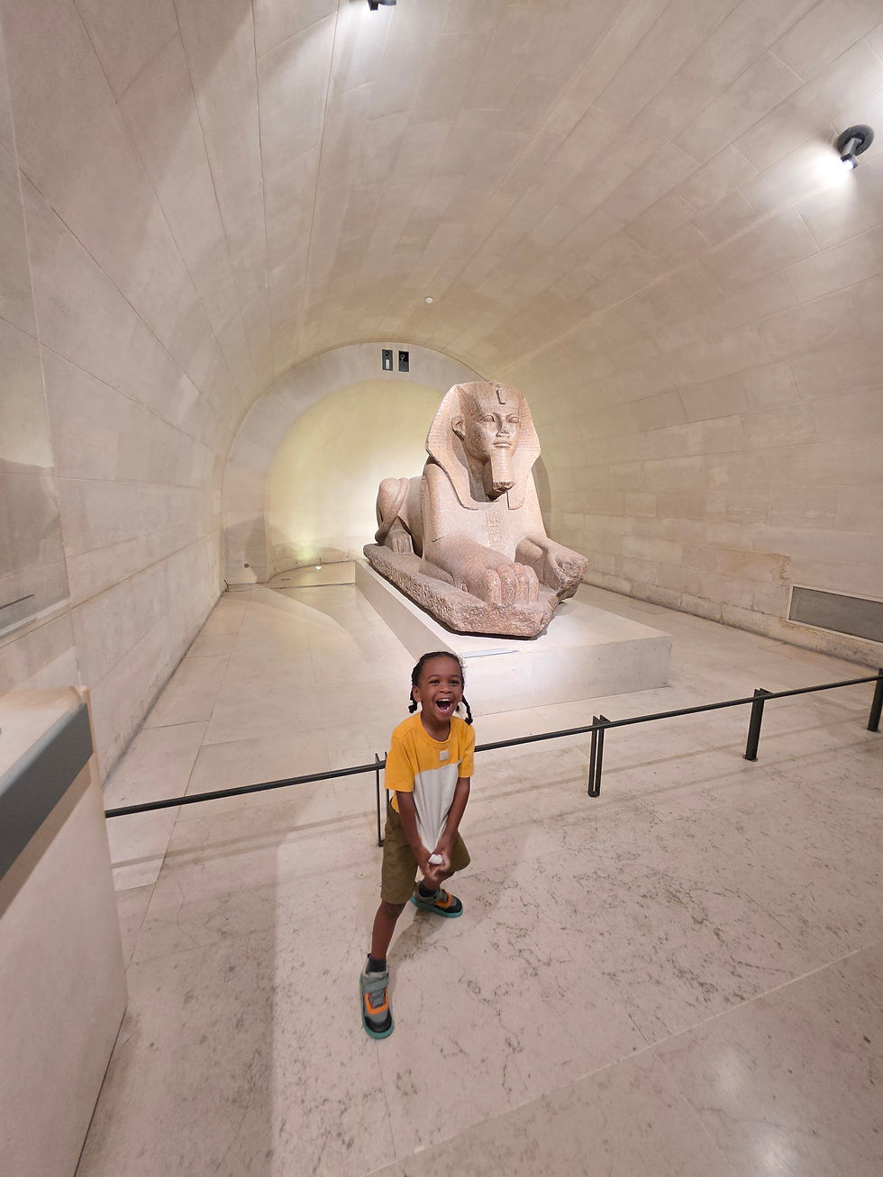 This sphinx was the only thing on our list that we were able to find in three hours.