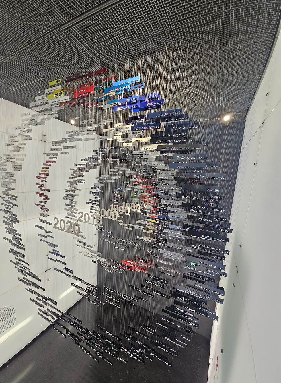 BMW car colors throughout the years.