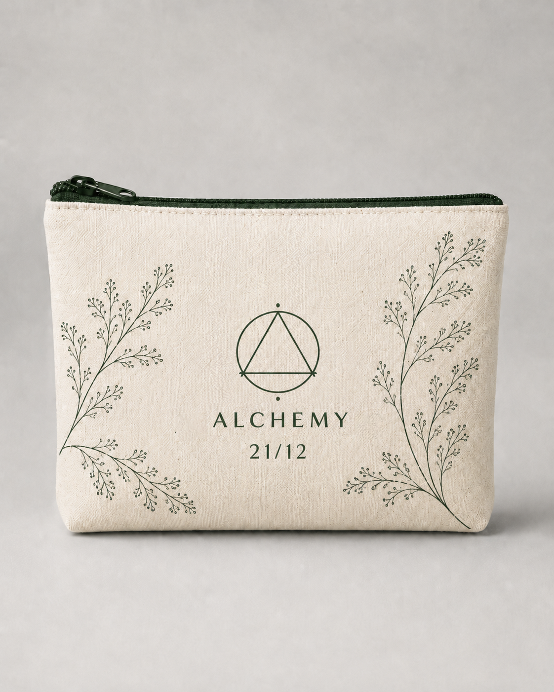 Alchemy 21/12 Cotton Canvas Go Bag reusable skincare travel bag