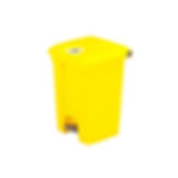 30 litre clinical waste pedal bin, in all yellow