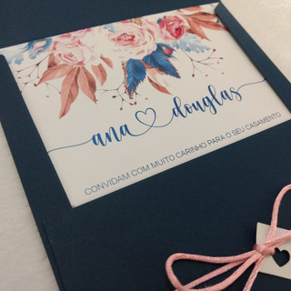 Convite de Casamento Floral