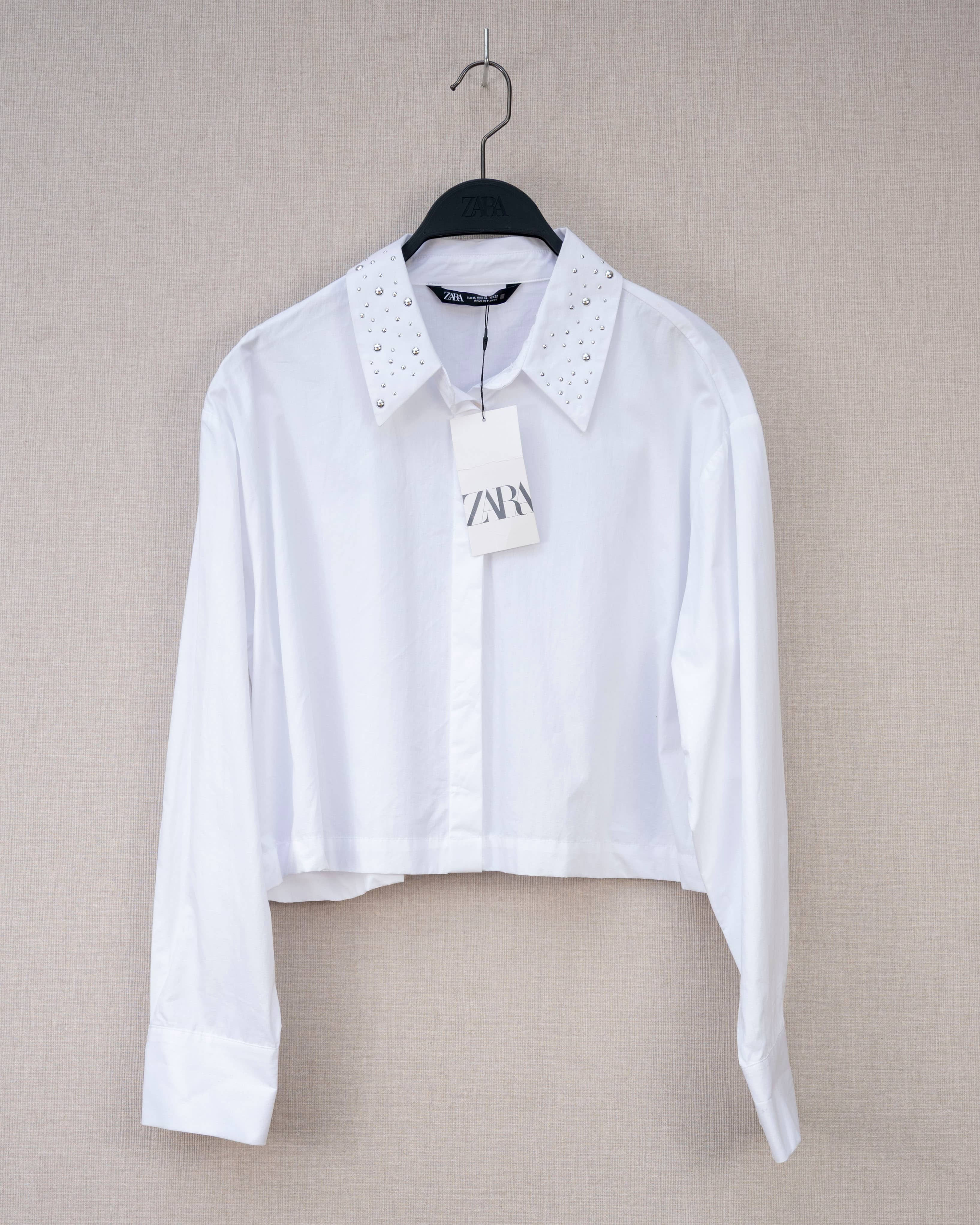 LONG-SLEEVE CROPPED SHIRT