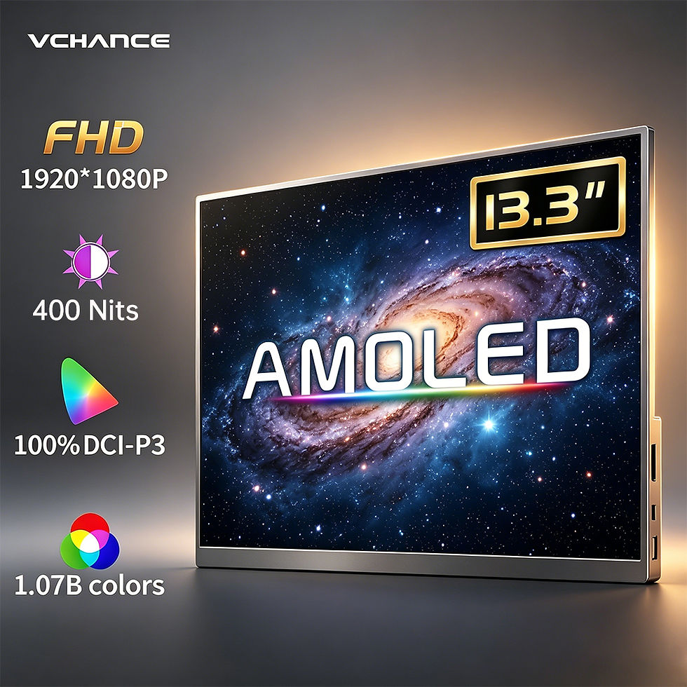 Miniatura: 13.3 Inch OLED Portable Monitor AMOLED Panel 100%DCI-P3 One Cable USB-C Travelli